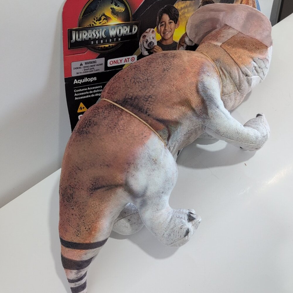 NWT Jurassic World Aquilops (Dolores) Shoulder Pet Stuffed Animal Dinosaur - Picture 2 of 7